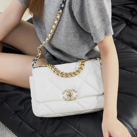 💎Chanel｜香奈兒白金19bag｜中號｜98新30開