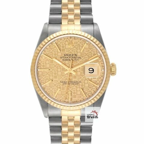 【大眾名錶】ROLEX 勞力士 16233 Datejust 蠔式日誌 印刷紀念T柱面 錶徑36mm 大眾名錶G230