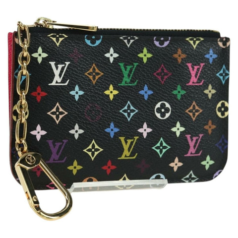 路易威登 Multicolor Pochette Cles NM 零錢包 黑色 M60279 正品 177627SAM