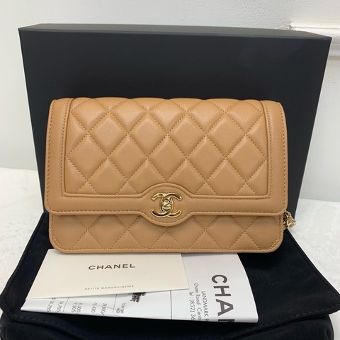 Full set Chanel WOC 24B奶茶色系