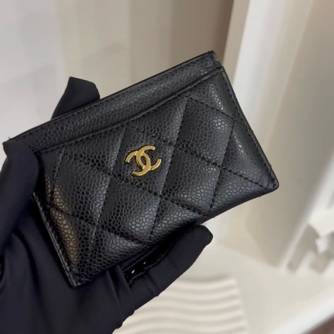 CHANEL 卡夾荔枝黑 AP0213/晶片款