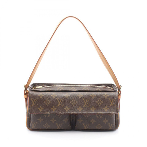路易威登 Vivacite 單肩手提包 M51164 Monogram 皮革棕色二手 LV