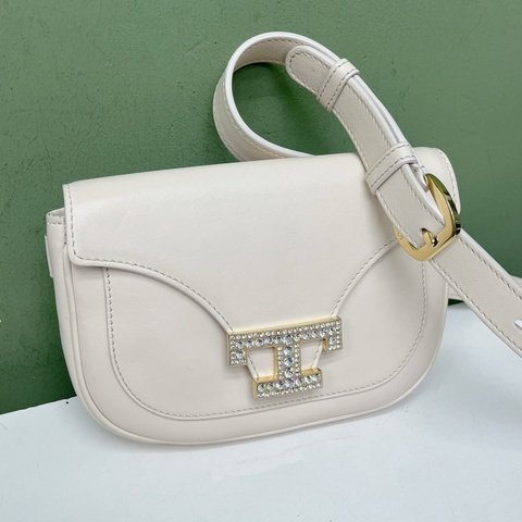 Tods托德斯鑽扣timeless mini馬鞍包 尺寸18*12