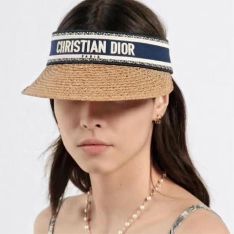 二手精品自賣❤️ DIOR迪奧D-Ocean 附 MITZAH 絲巾遮陽帽.草編帽.絕美度假配件👒👒
