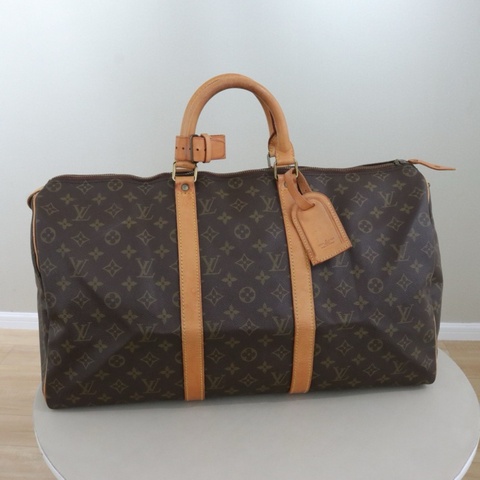 Louis Vuitton 路易威登 Keepall 50 中古手提旅行袋，無鎖