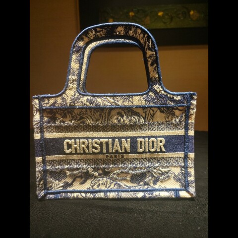 Dior mini 老花托特包