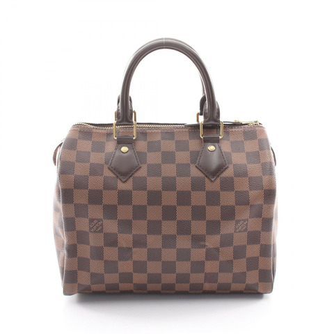 路易威登 Speedy 25 手提包 N41365 Damier 皮革 Ebene 二手女士