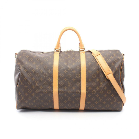 路易威登 Keepall 55 旅行單肩手提包 M41424 Monogram 棕色皮革