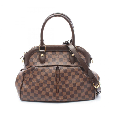 LOUIS VUITTON Trevi 小號單肩手提包 N51997 Damier Ebene 二手女士