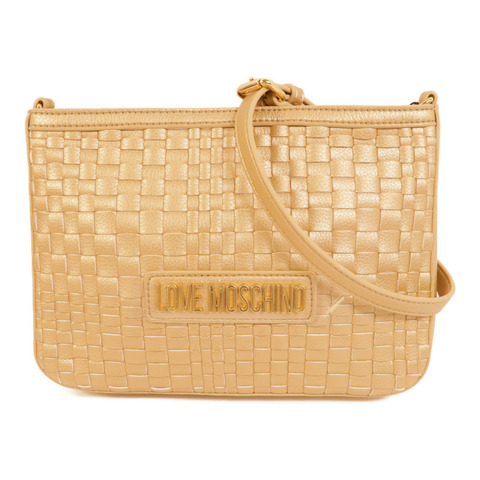 MOSCHINO 塗層帆布Shoulder Bag肩背袋