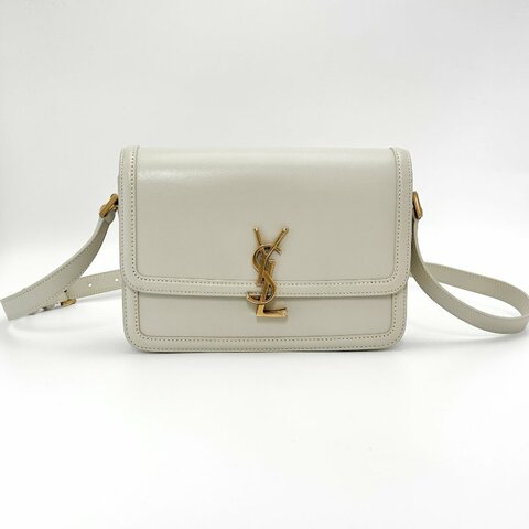 YSL/聖羅蘭金扣solfbox單肩斜挎豆腐包