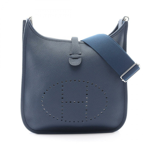 HERMES Evelyne 3 PM 肩斜背包 W Taurillon Clemence 藍色 de prusse