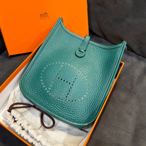 #全配🈶購證 #超便宜💰 愛馬仕mini evelyne 16cm Tc皮