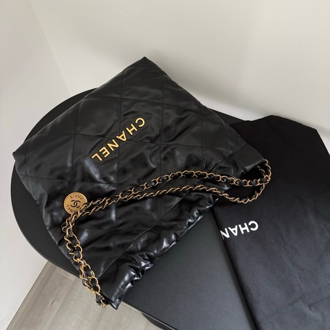 Chanel 香奈兒 黑金22bag 小號 斜挎包單肩包