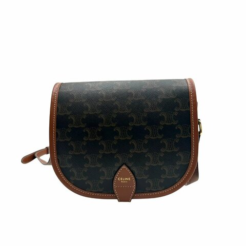 【美收精品】CELINE  C-607 老花馬鞍包 【隔月月中將轉賣至日本 上架期限30天】