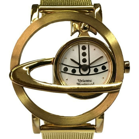 Vivienne Westwood 女士石英模擬腕錶，金色，VW-77A3 T1