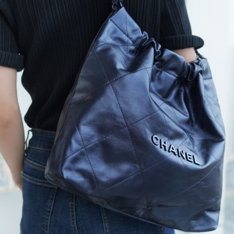 CHANEL香奈兒幻彩深海藍22Bag小號芯片款🤗有購證