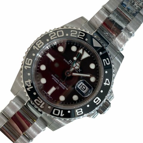 ROLEX OYSTER PERPETUAL GMT 黑面 不鏽鋼 自動機械錶