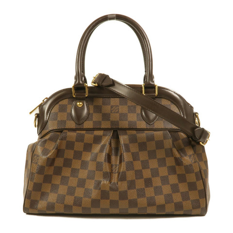 LOUIS VUITTON Damier Trevi PM手挽肩背兩用袋