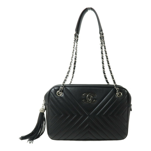 CHANEL 牛皮皮革Shoulder Bag 鏈帶肩背袋