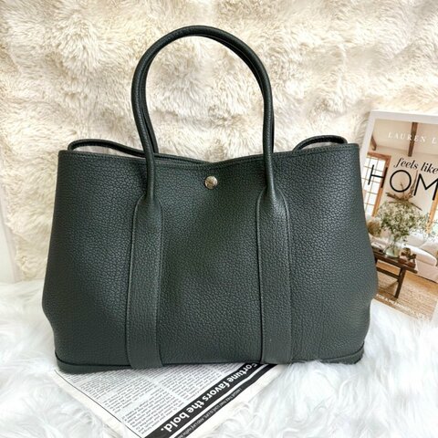 Hermès Garden Party 36手提包 沼澤綠