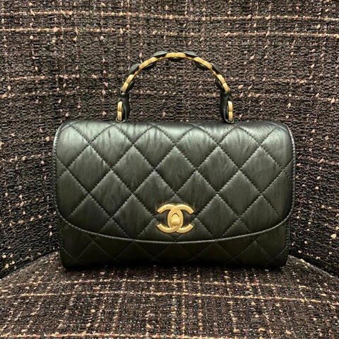 Chanel mini flag bag with top handle
