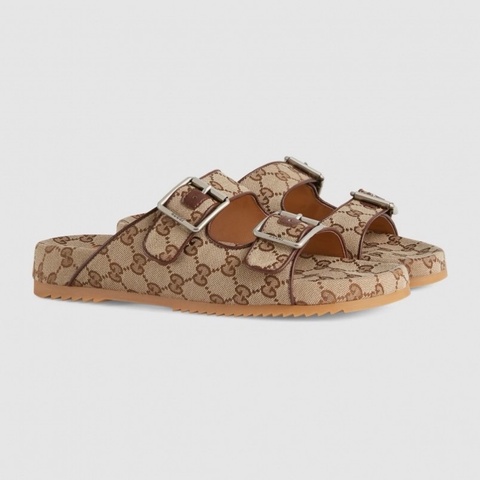Gucci 老花logo拖鞋