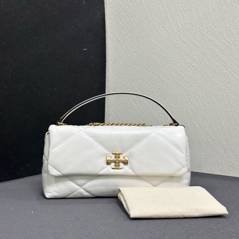99新 Tory Burch Kira 白金小號鏈條包