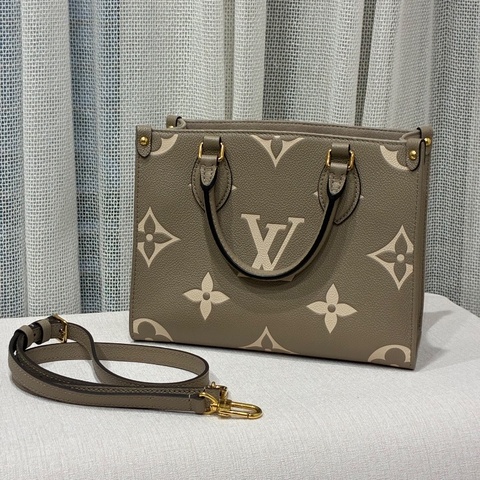 全新全配🤍✨＃lv＃on the go＃大象灰＃小號＃2021購證＃晶片款