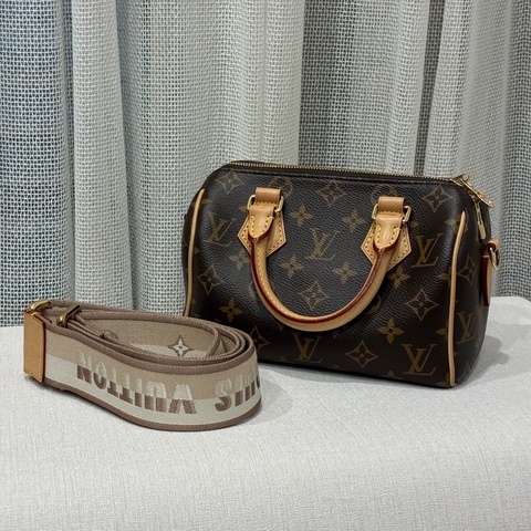 全新全配🤎✨＃Lv＃Speedy20＃老花波士頓＃購證晶片款