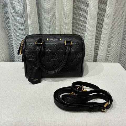 99新全配🖤＃Lv Speedy 20＃黑色＃台灣購證＃晶片款
