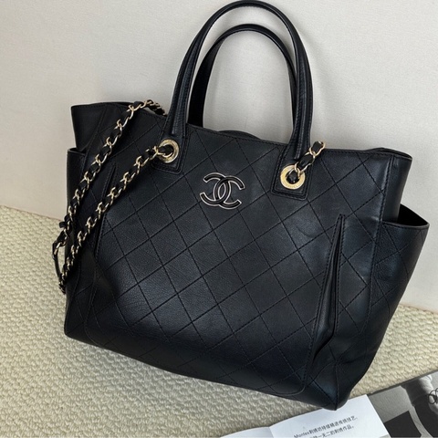 【全網最低價❗️容量超大✨】香奈兒 Chanel 黑色托特包