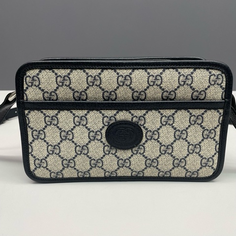 Gucci古馳 藍色老花retro相機包尺寸21.5*13*5.5cm附件 塵袋