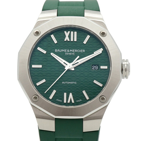 名士 (Baume & Mercier) Riviera M0A10618 綠色錶盤男士腕錶