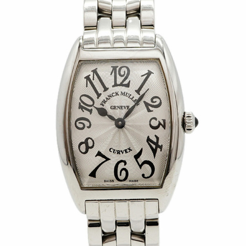 Franck Muller Tonneau Curvex 1752 銀色錶盤小姐腕錶
