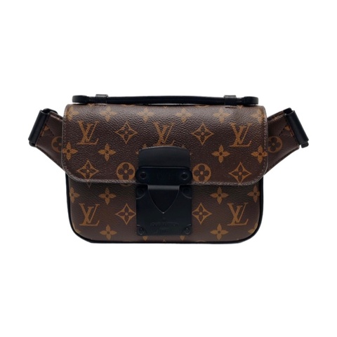 Louis Vuitton 路易威登 Monogram Macassar 棕色塗層帆布老花 黑色五金 芯片款