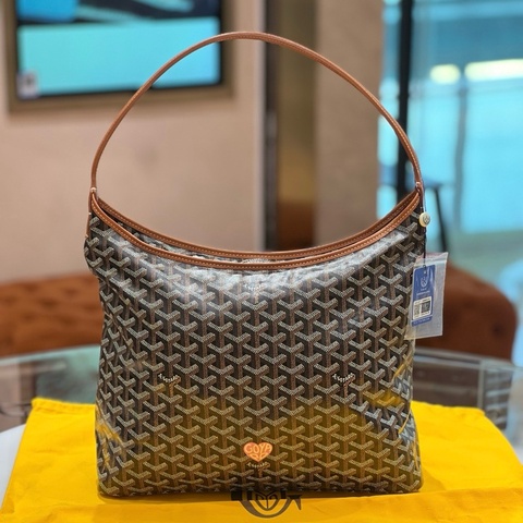 🤎Goyard 戈雅焦糖棕色 愛心彩繪hobo腋下包單肩包 附件：子袋