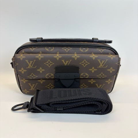 Louis Vuitton 路易威登 S-lock老花郵差包，芯片款，尺寸23×17