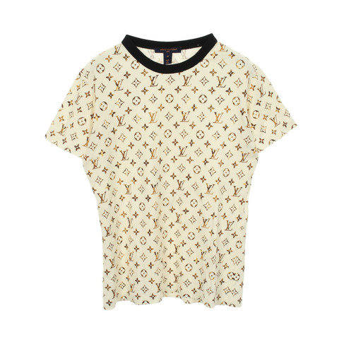 路易威登 Monogram T 卹 RW231B 262 FOTS48 棉 米色 二手 M 碼