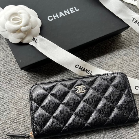 #CHANEL 黑金荔枝紋拉鍊中夾 #荔枝皮耐磨✨ #閒置新 #現貨不用等⚡️