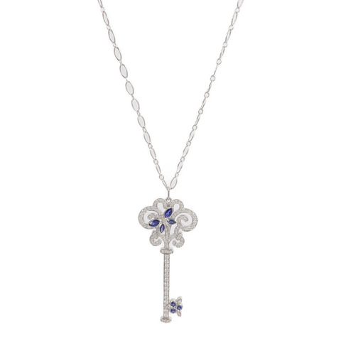 TIFFANY&CO PT950鉑金/18K白金Enchanted Necklace鑽石項鍊