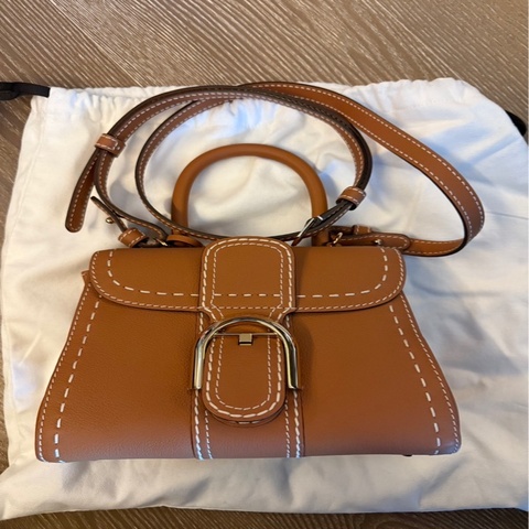 Delvaux brilliant mini焦糖色