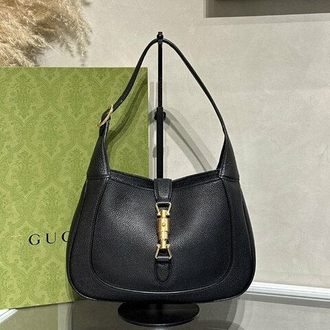 GUCCI Jackie 1961單肩包 - 中號黑