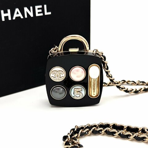 CHANEL/香奈兒23S眼影盒子mini單肩斜挎鏈條包