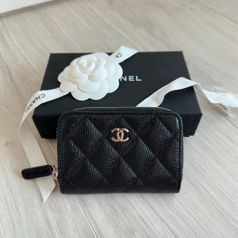CHANEL 三層卡夾零錢包