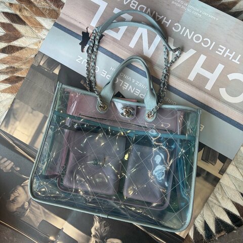 CHANEL 夏日繽紛 PVC果凍托特包