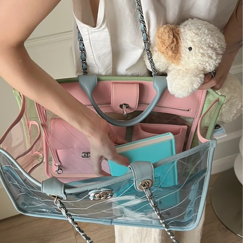 CHANEL 夏日繽紛 PVC果凍托特包