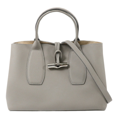 Longchamp 牛皮皮革Roseau M Handbag手挽肩背兩用袋