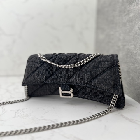 香緹國際精品 BALENCIAGA 單寧布 沙漏 WOC 1067