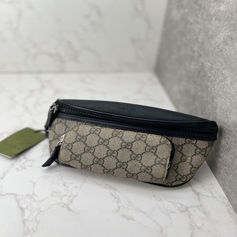 香緹國際精品 GUCCI 拚皮老花胸包 1066